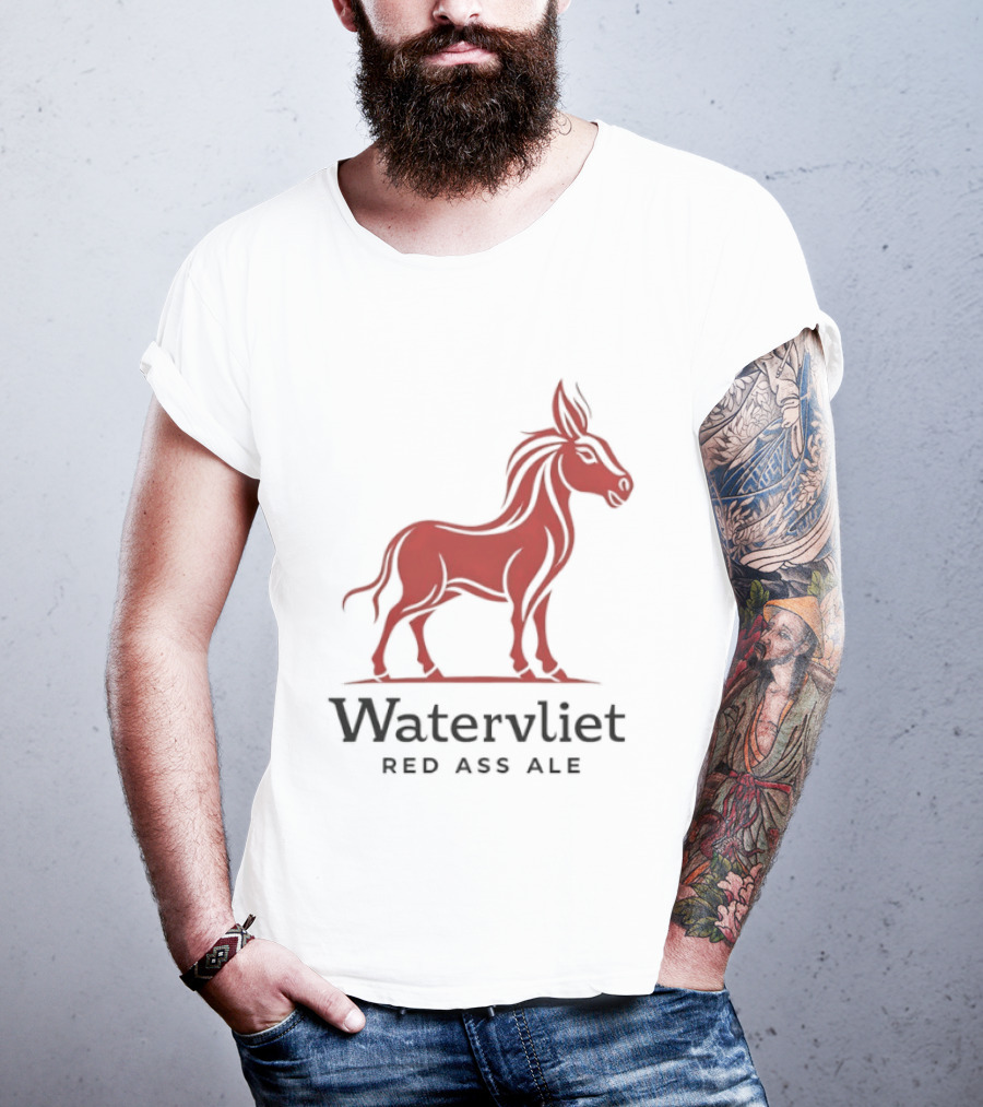 Watervliet Red Ass Ale Donkey T-Shirt