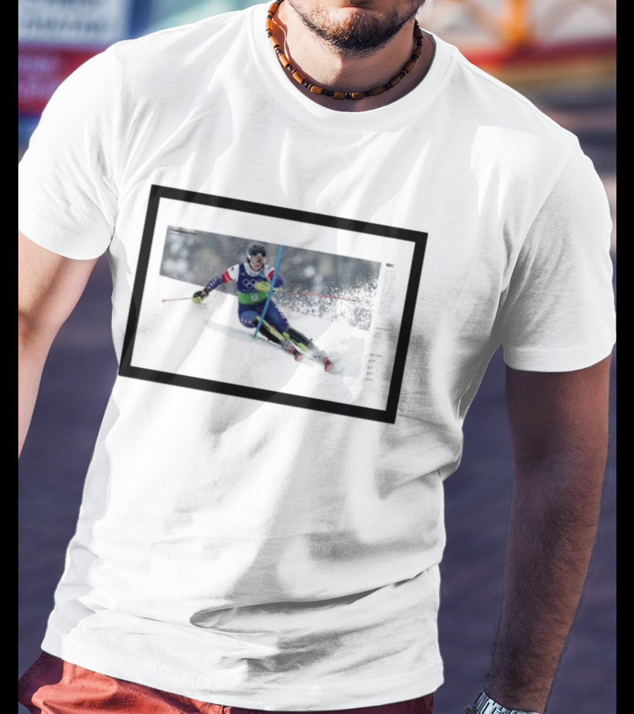 Winter Olympics 2026 Alpine Skiing Women's Team Combined Slalom Action T-Shirt