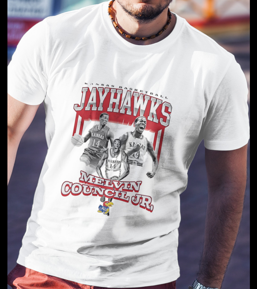 Kansas Jayhawks Basketball Melvin Council Jr 90s T-Shirt