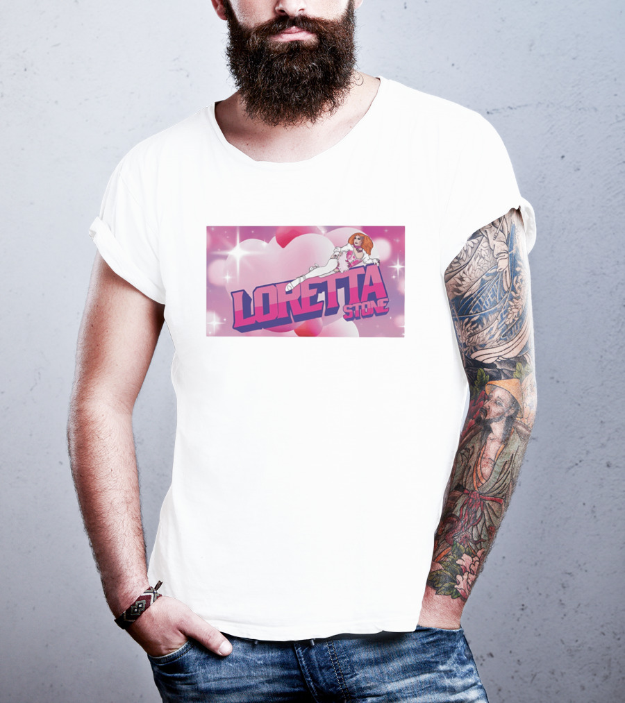 Loretta Stone Miss Cornfed Comedy Fantasy Style Sparkling Heart T-Shirt
