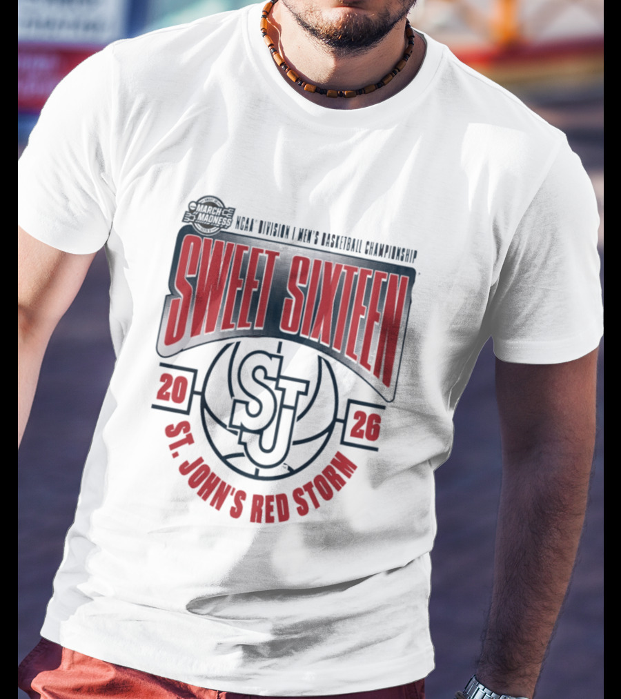 NCAA Division I Men's Basketball Championship 2026 St. John's Red Storm Sweet Sixteen T-Shirt