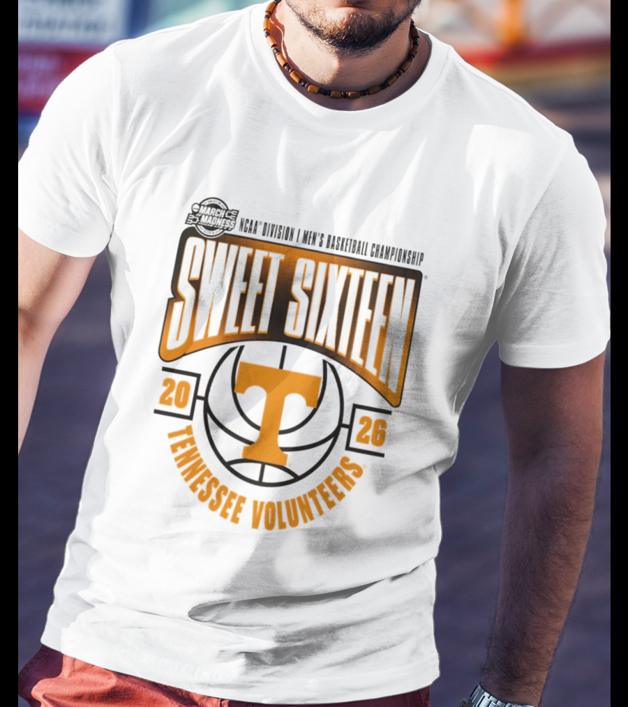 2026 NCAA March Madness Tennessee Volunteers Sweet Sixteen Tournament T-Shirt