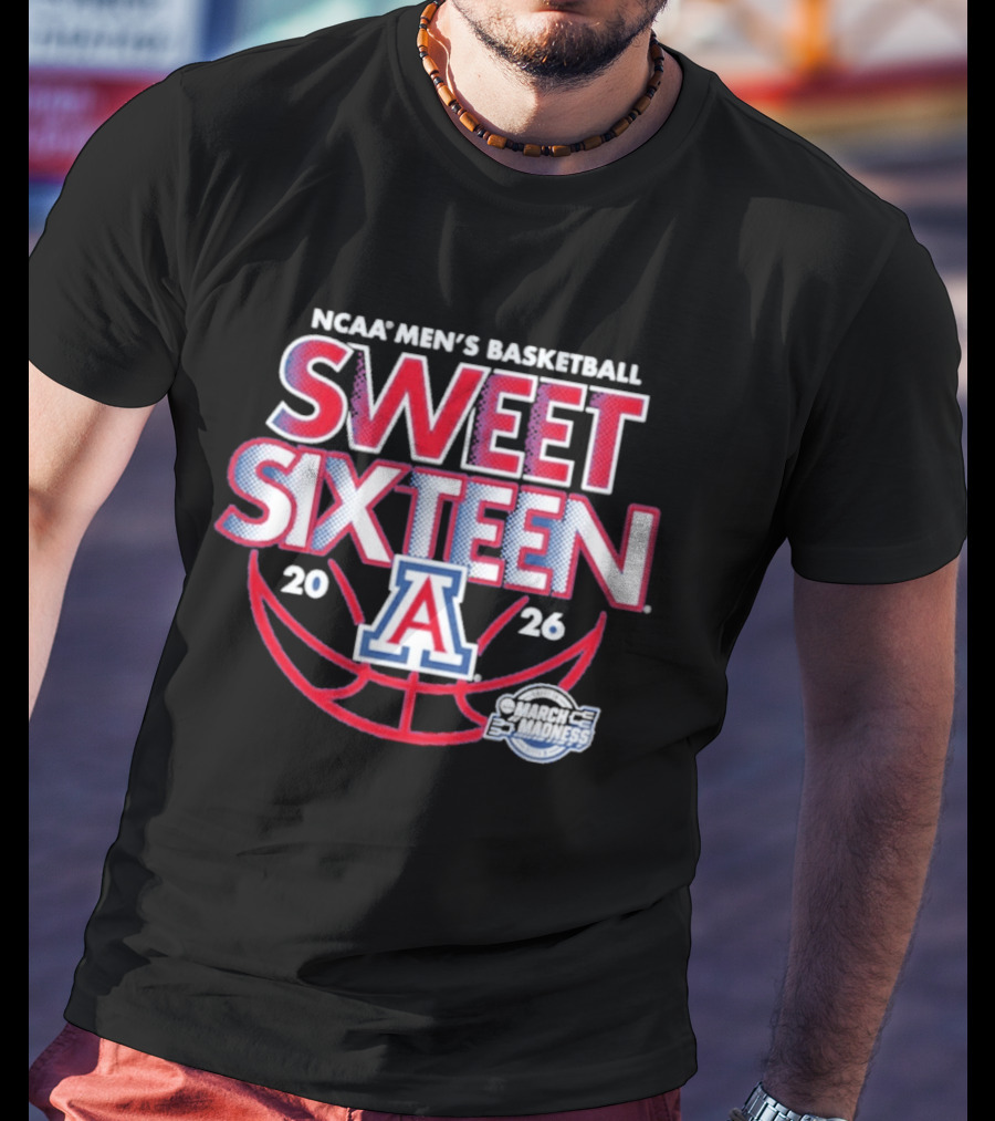 NCAA Men's Basketball Arizona Sweet Sixteen March Madness 2026 T-Shirt