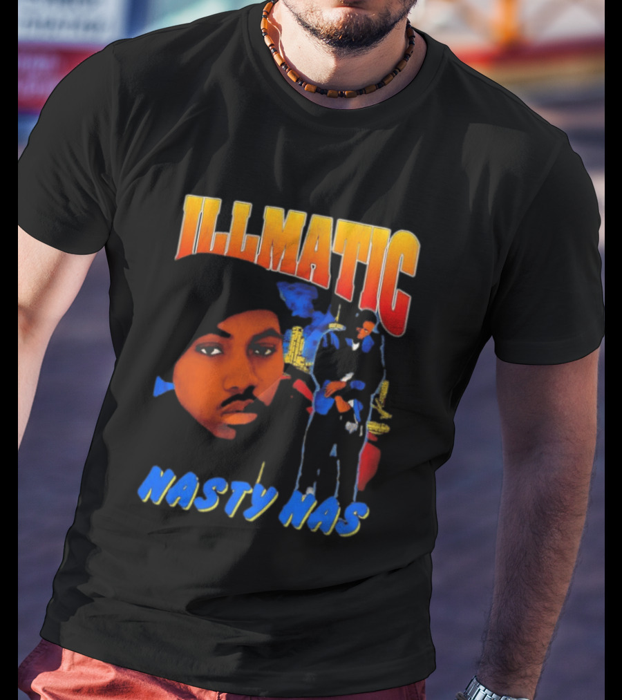 Nasty Nas Illmatic Urban Album Cover T-Shirt
