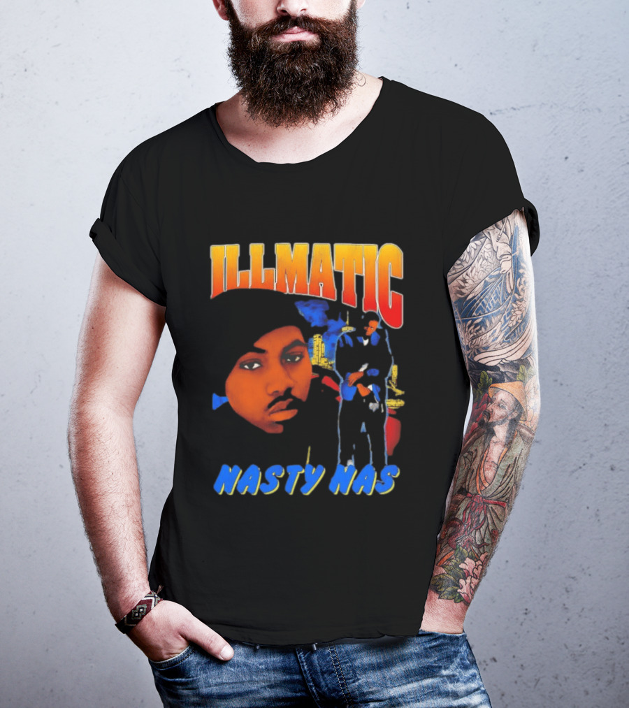Nasty Nas Illmatic Urban Album Cover T-Shirt