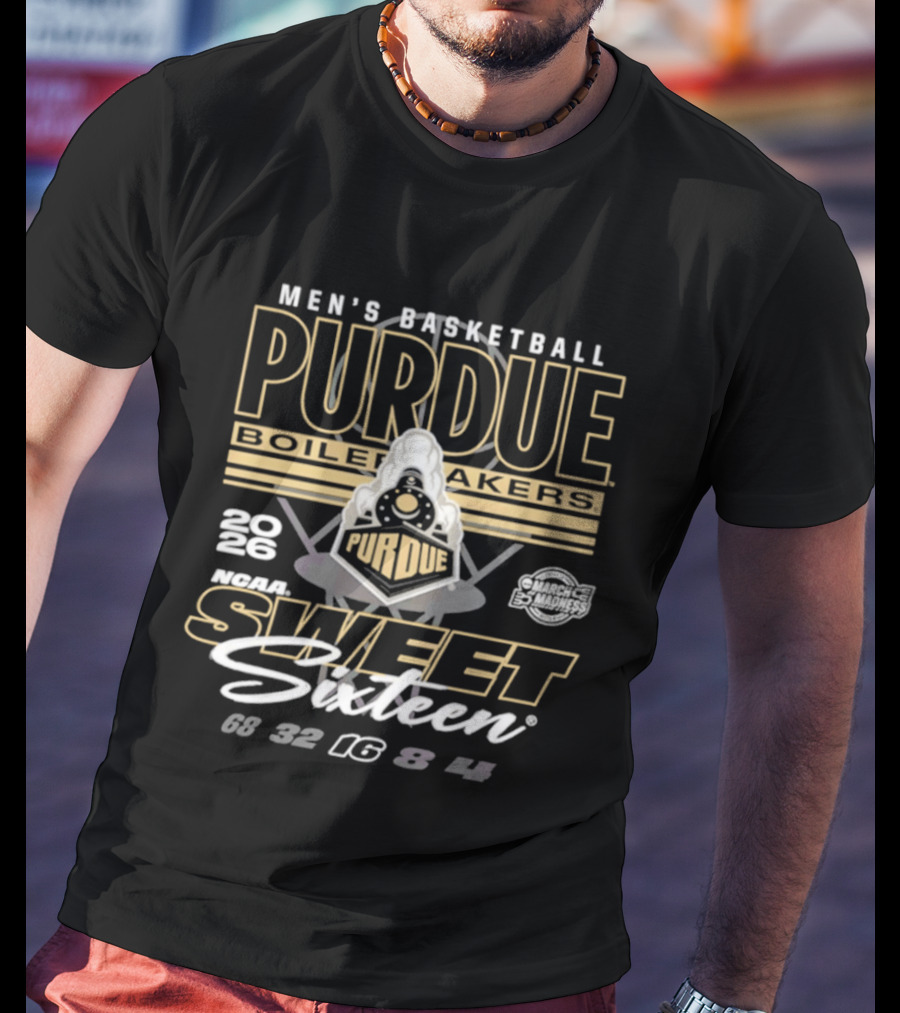 Men's Basketball Purdue Boilermakers Sweet Sixteen 2026 NCAA March Madness T-Shirt