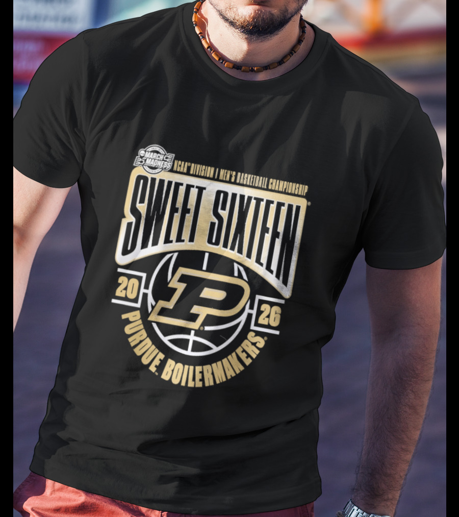 Sweet Sixteen 2026 Purdue Boilermakers NCAA Men's Basketball Championship T-Shirt
