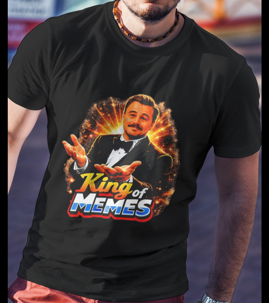 King Of Memes Leonardo DiCaprio Tuxedo Gesture Meme T-Shirt