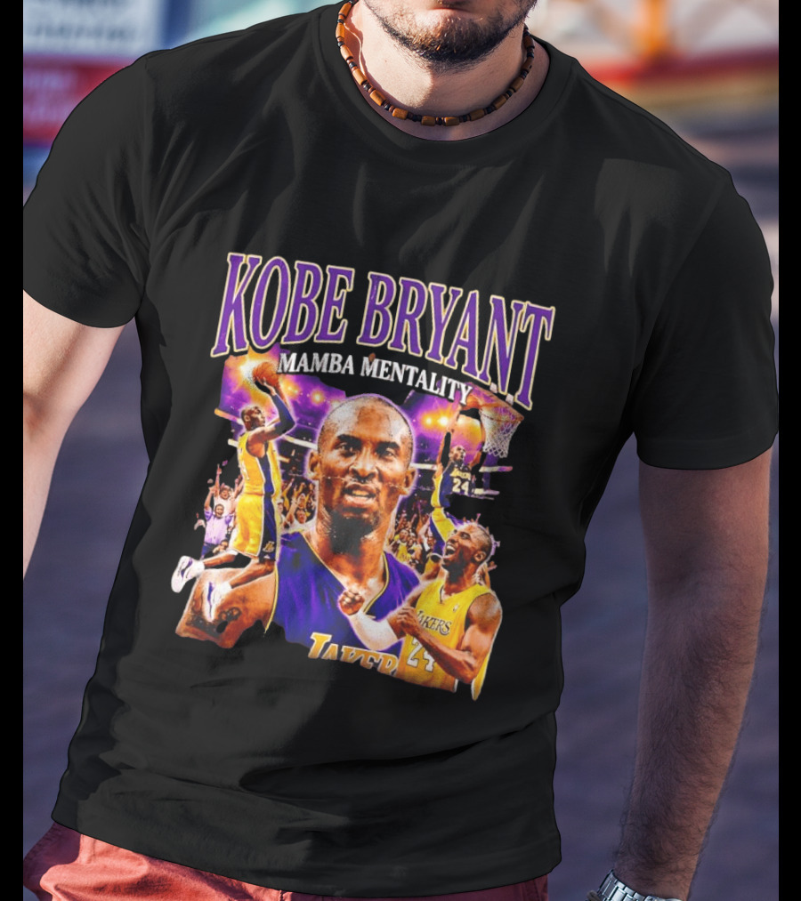 Kobe Bryant Mamba Mentality Los Angeles Lakers NBA 24 T-Shirt