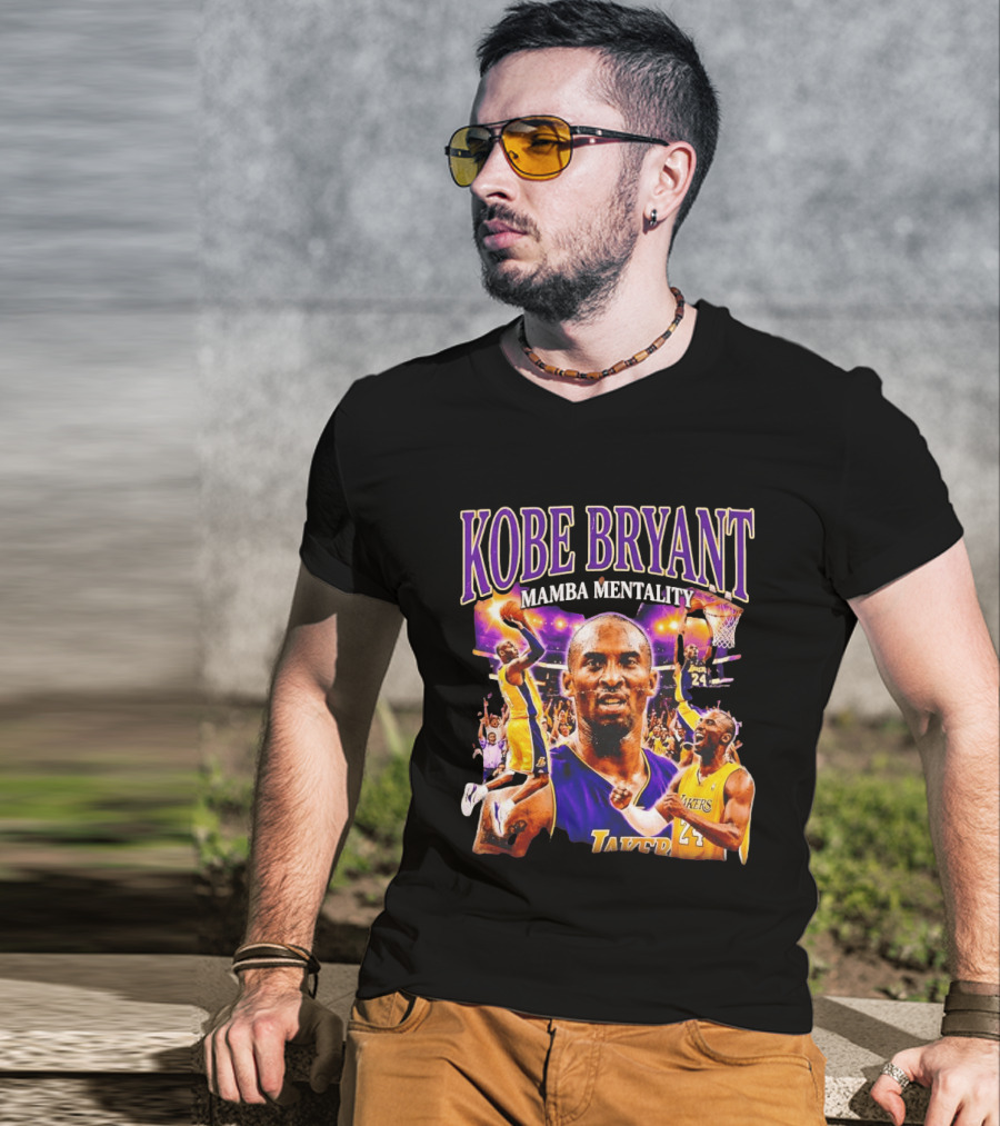 Kobe Bryant Mamba Mentality Los Angeles Lakers NBA 24 T-Shirt