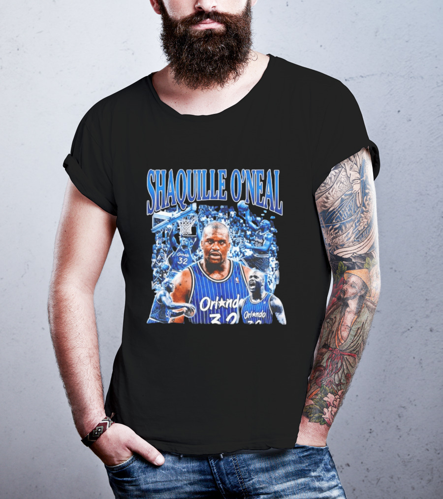 Shaquille O'Neal Orlando Magic 32 Basketball Legend T-Shirt