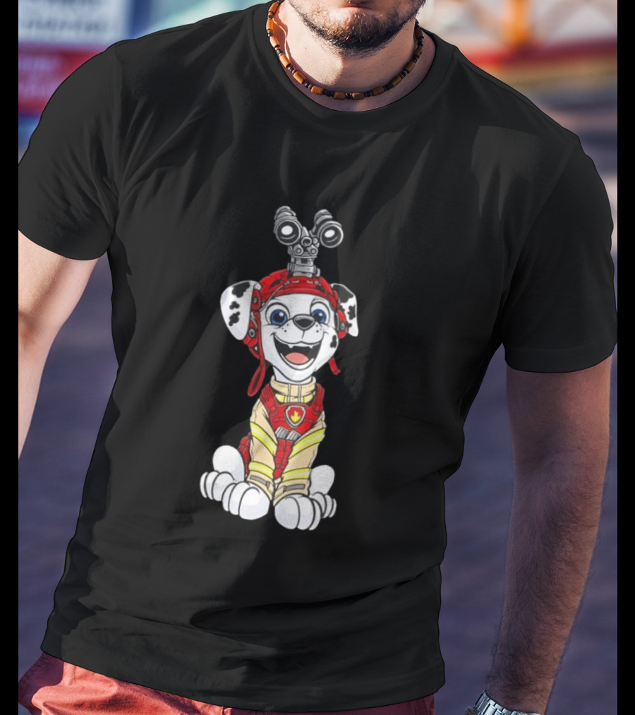 Marshall PAW Patrol Fire Dog Cartoon Adventure T-Shirt