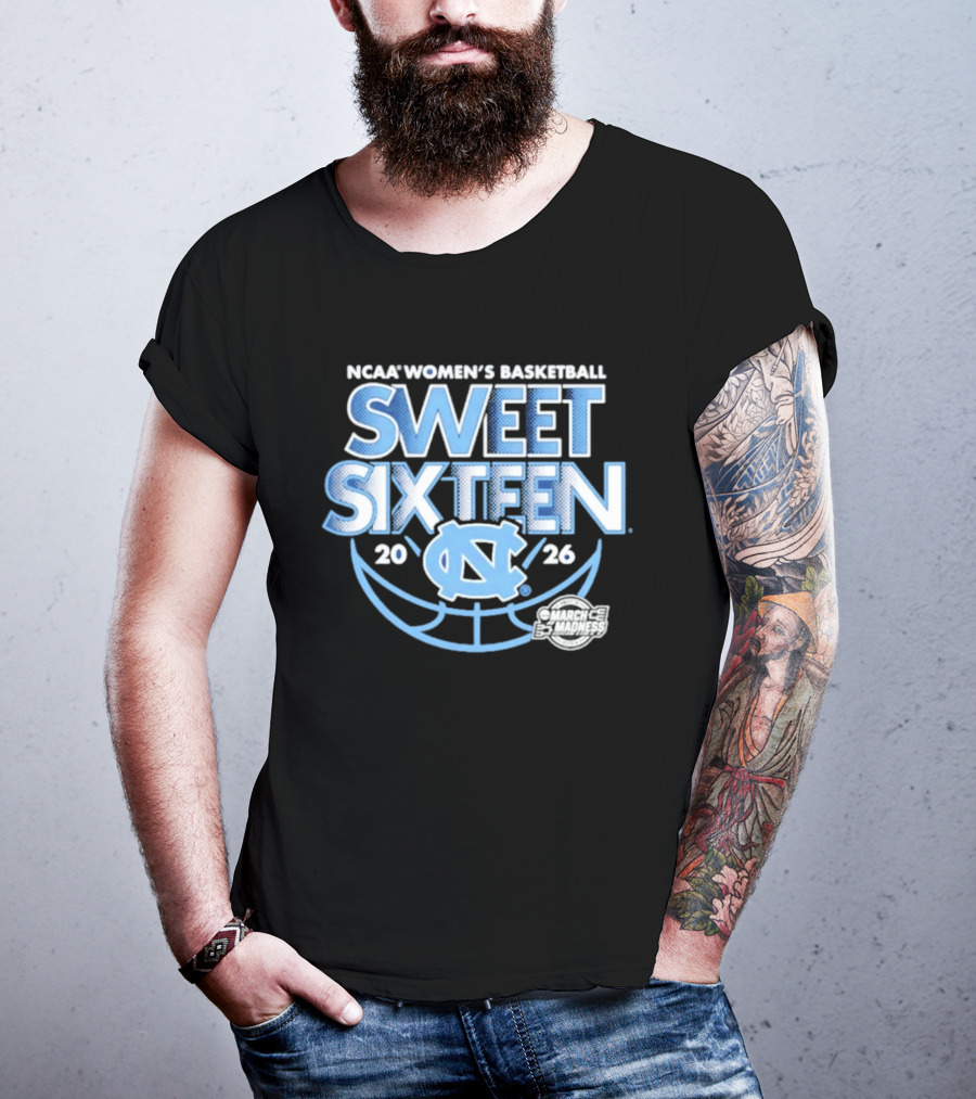 UNC Women's Basketball NCAA Sweet Sixteen 2026 March Madness T-Shirt
