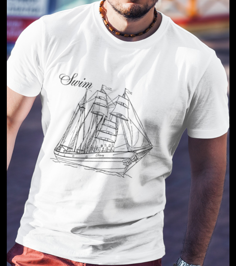 BTS World Tour 2026 Arirang Swim Track Sailing Ship Vintage Sketch T-Shirt