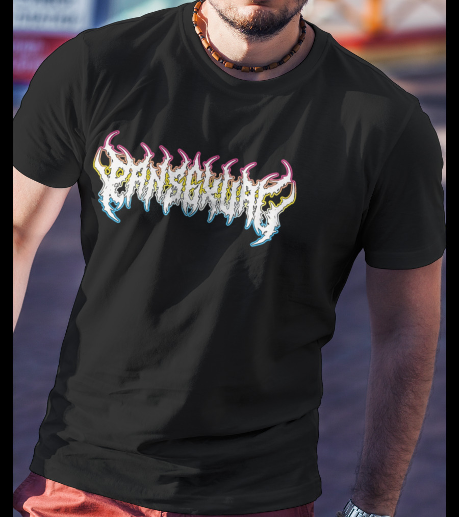 Pansexual Heavy Metal Flame T-Shirt