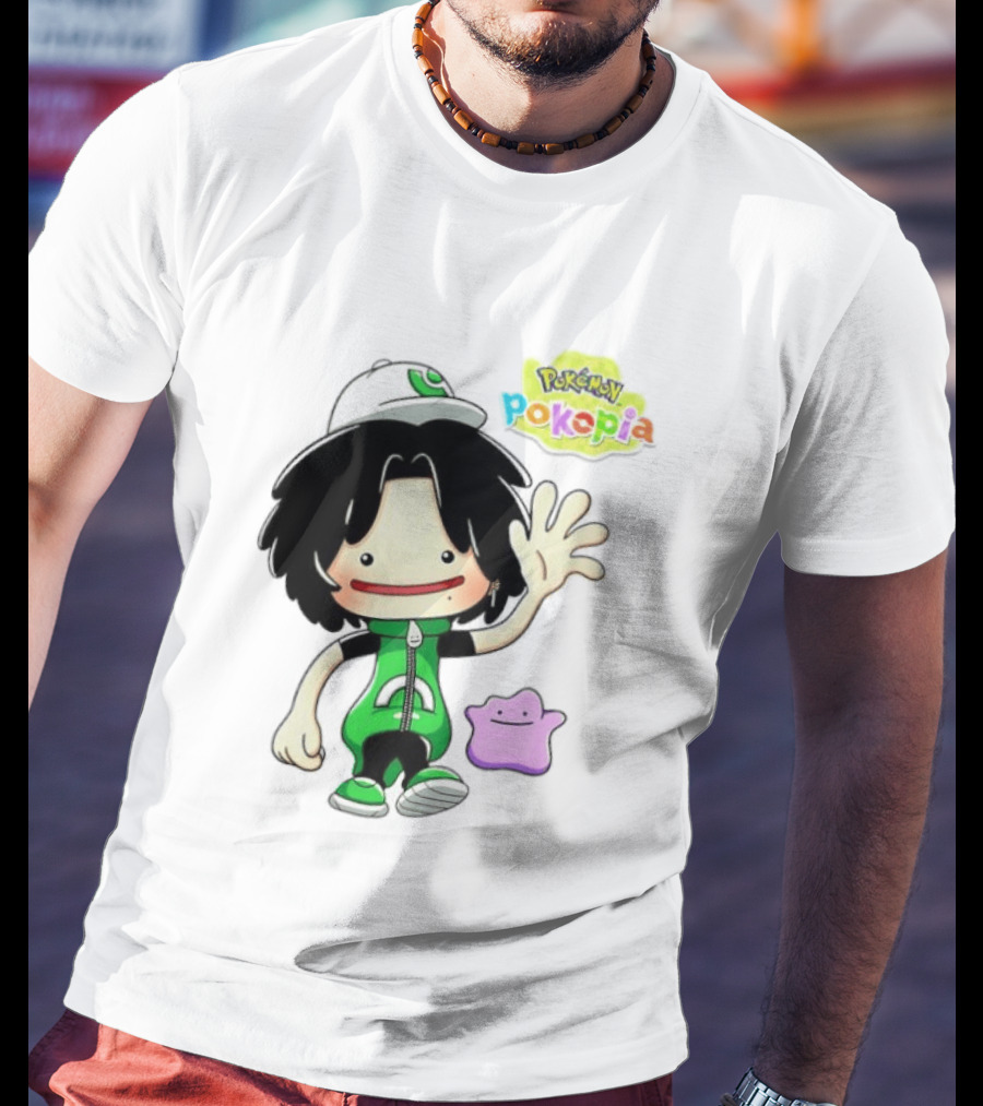Pokemon Pokopia Cartoon Character With Ditto T-Shirt