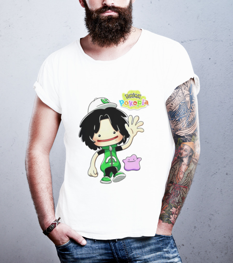 Pokemon Pokopia Cartoon Character With Ditto T-Shirt