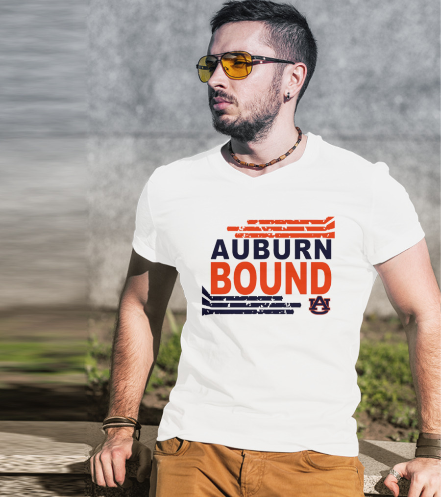 Auburn Bound Tigers AU Logo College Spirit T-Shirt