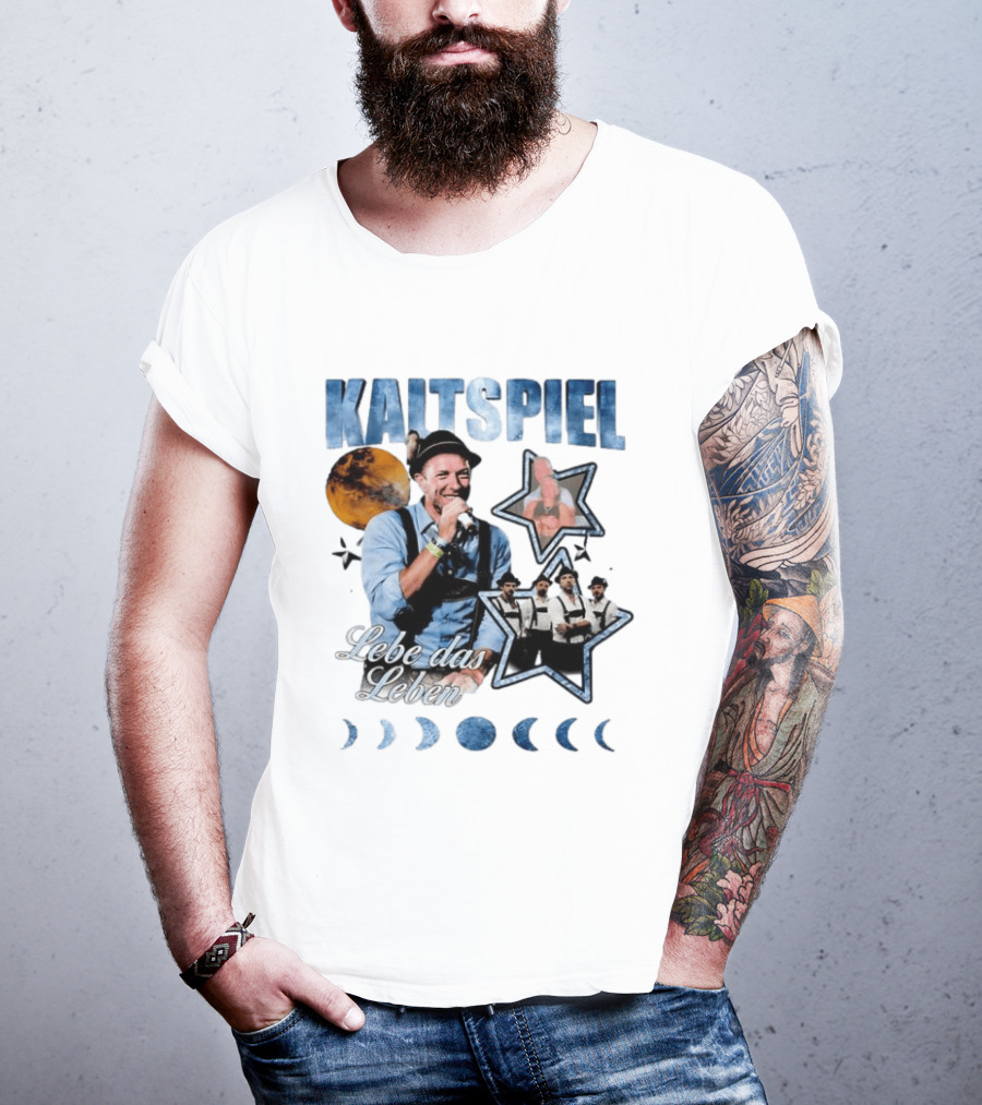 Kaltspiel Lebe Das Leben Moon Phases Band Performance T-Shirt