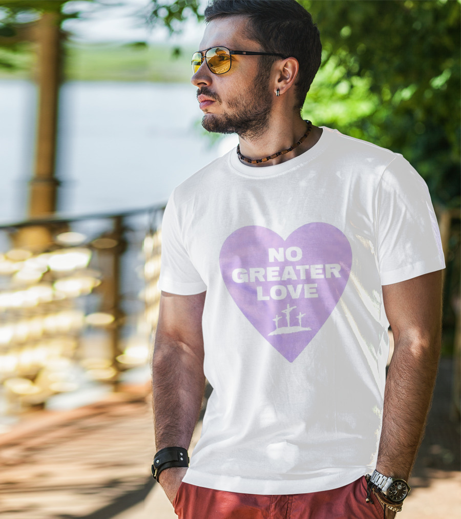 No Greater Love Heart Cross 2026 T-Shirt
