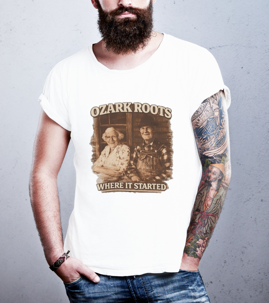 Ozark Roots Where It Started Vintage Farmhouse T-Shirt