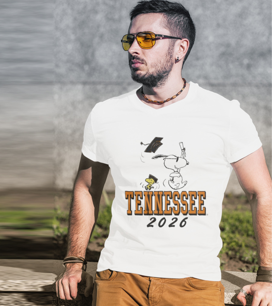 Tennessee 2026 Snoopy Woodstock Graduation University T-Shirt