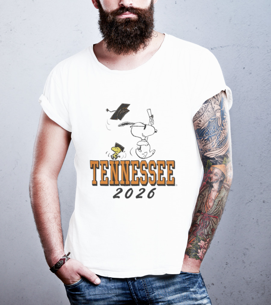 Tennessee 2026 Snoopy Woodstock Graduation University T-Shirt