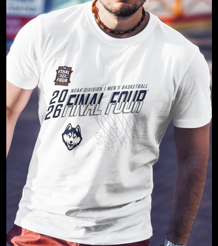 UConn Huskies 2026 NCAA Men's Basketball Final Four March Madness Houston T-Shirt