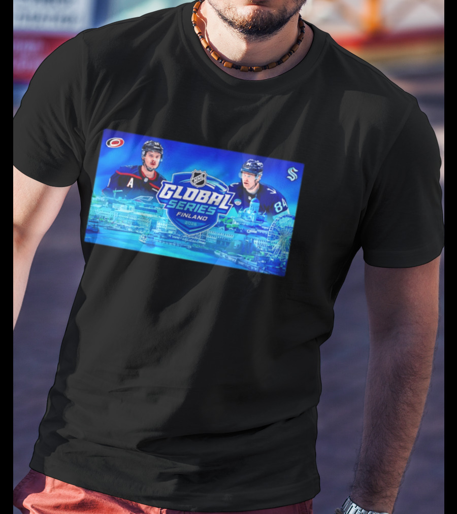 2026 NHL Global Series Finland Carolina Hurricanes Vs Seattle Kraken Helsinki Event T-Shirt