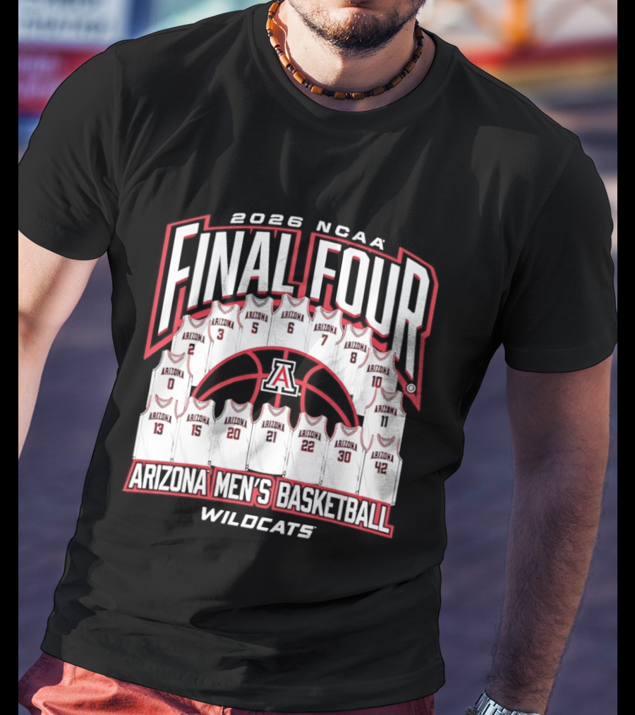 2026 NCAA Final Four Arizona Men's Basketball Wildcats T-Shirt