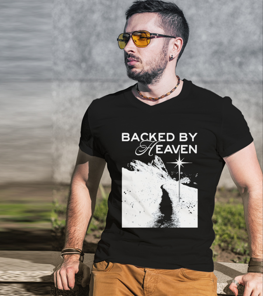 Backed By Heaven Angelic Path With Guiding Star 2026 T-Shirt