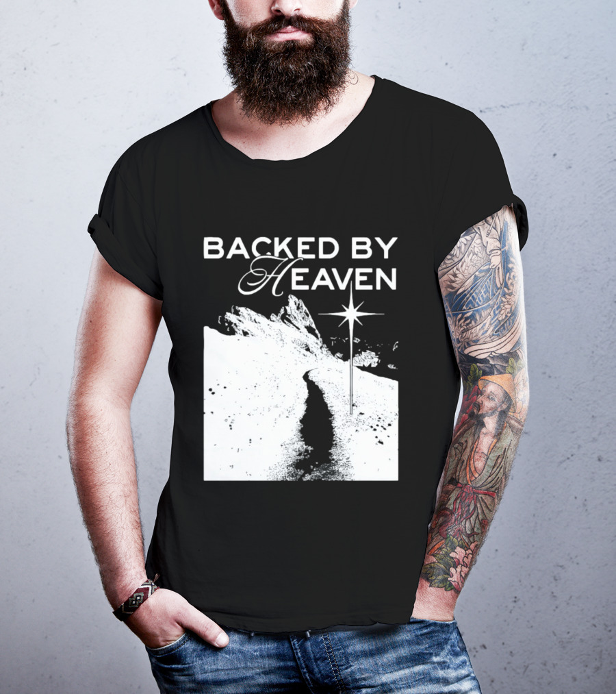 Backed By Heaven Angelic Path With Guiding Star 2026 T-Shirt