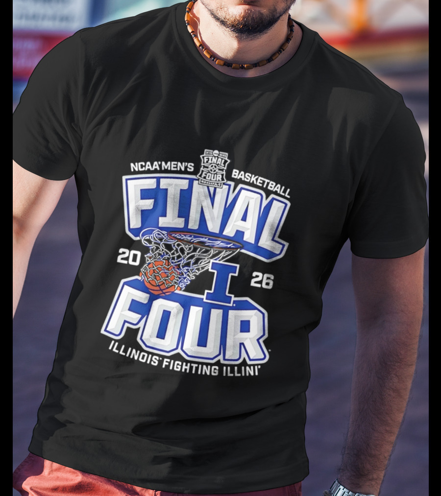 NCAA Men's Basketball Final Four 2026 Illinois Fighting Illini T-Shirt