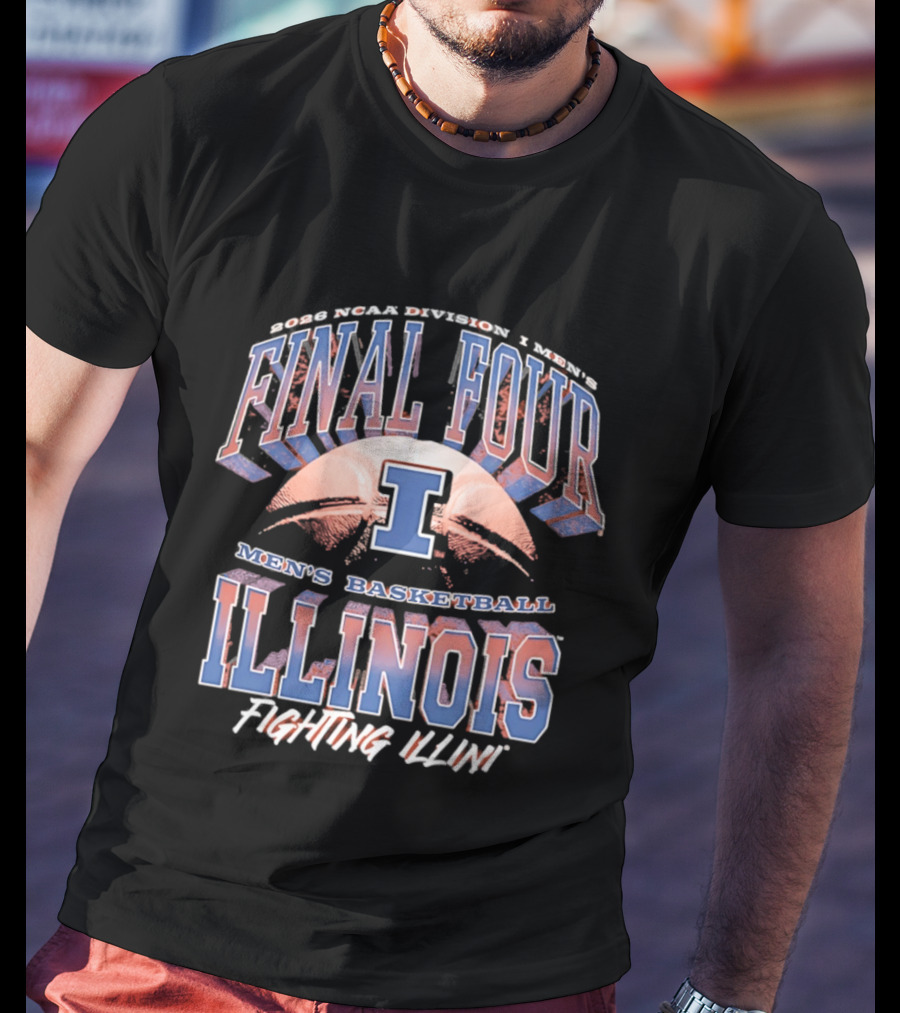 NCAA Division I Finals 2026 Illinois Fighting Illini Men's Basketball March Madness T-Shirt