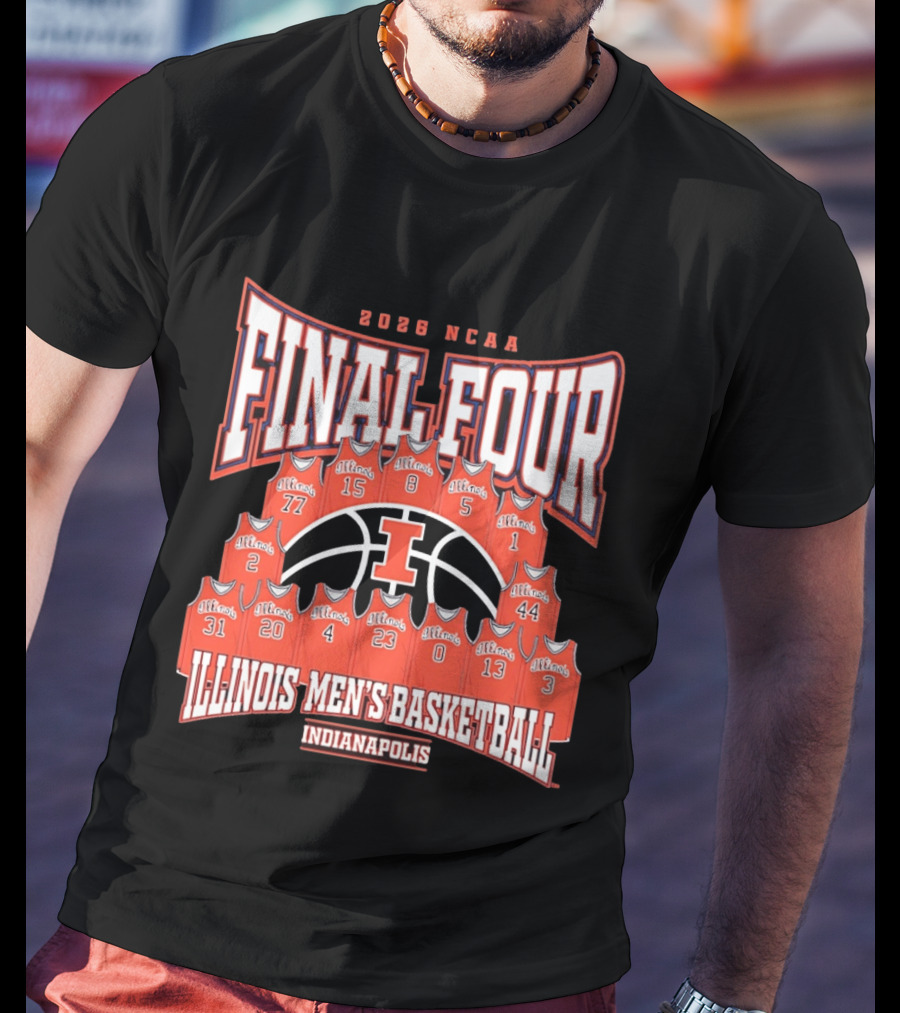 2026 NCAA Final Four Illinois Men's Basketball Indianapolis T-Shirt