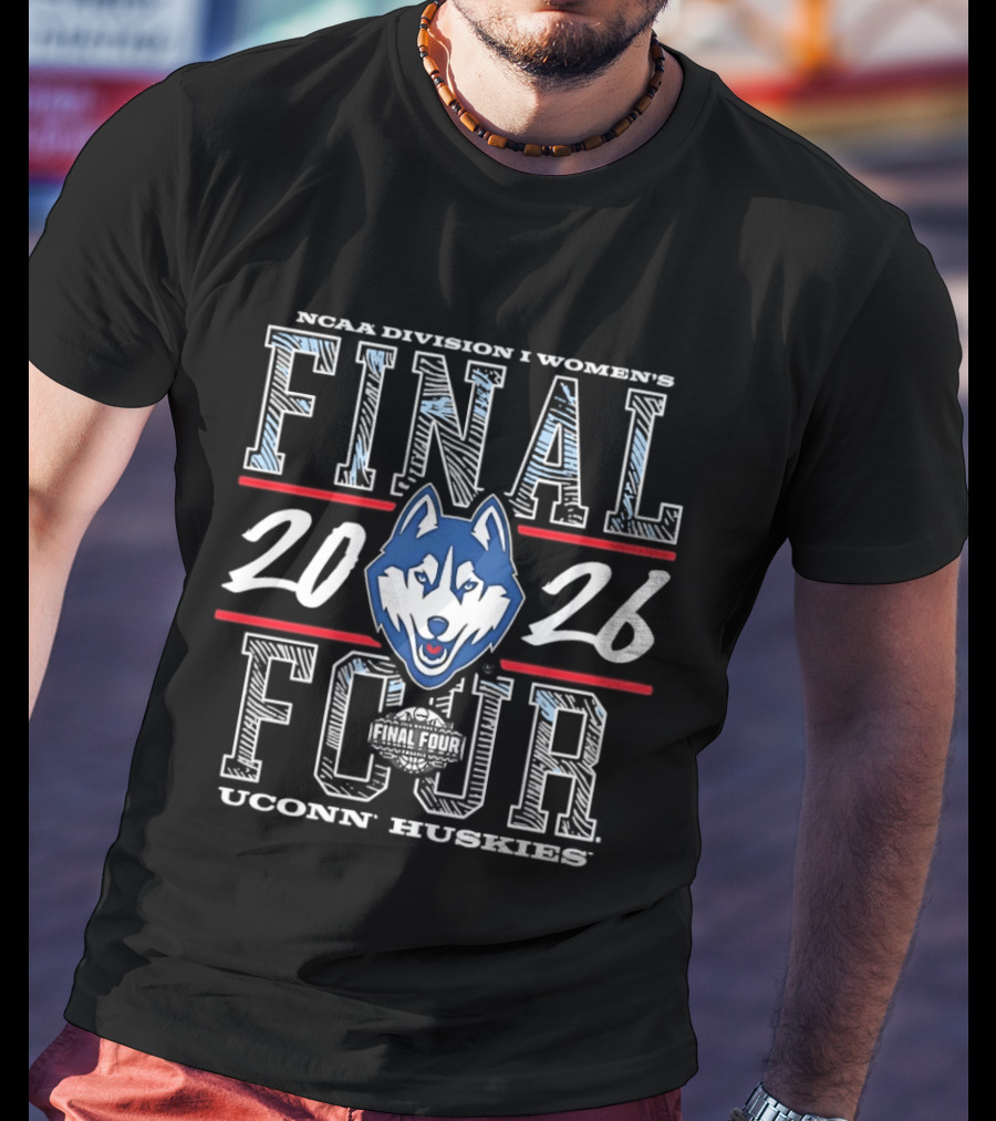 NCAA Division I Women's 2026 Final Four UConn Huskies T-Shirt