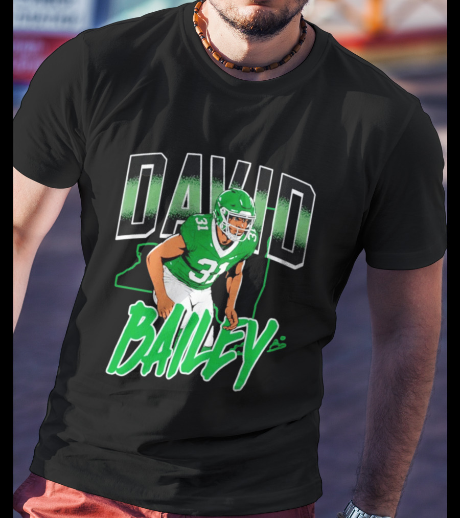 David Bailey New York Jets Football Number 31 Athletics T-Shirt