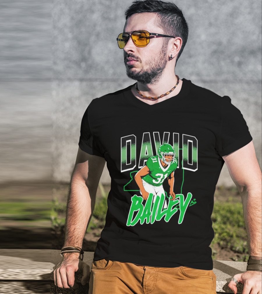 David Bailey New York Jets Football Number 31 Athletics T-Shirt