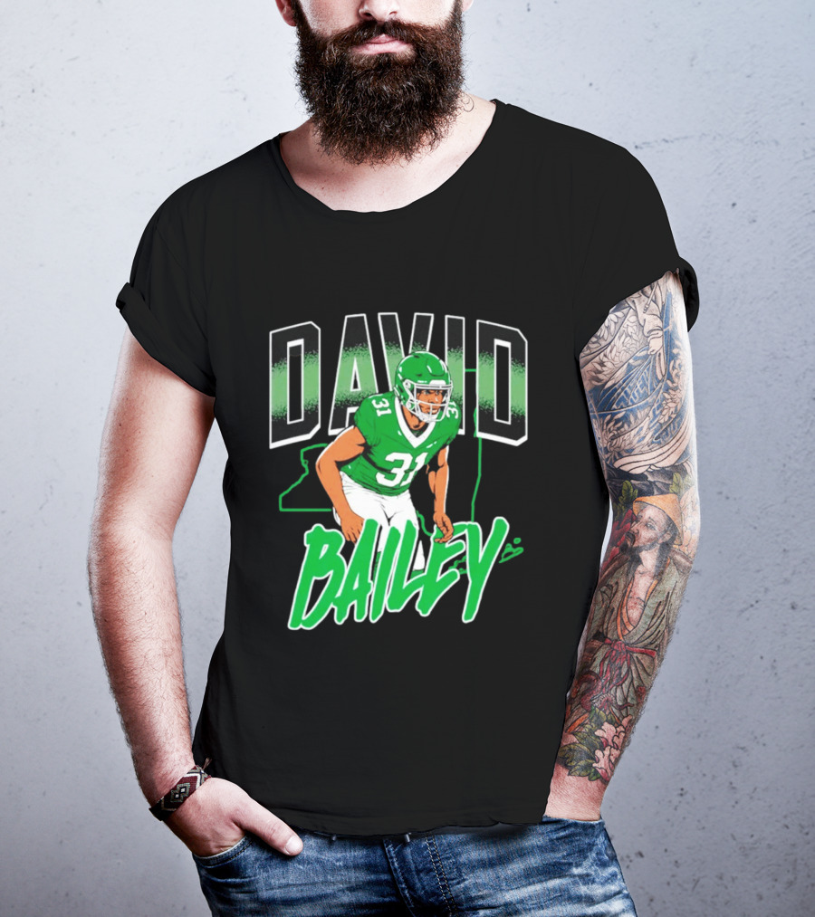 David Bailey New York Jets Football Number 31 Athletics T-Shirt