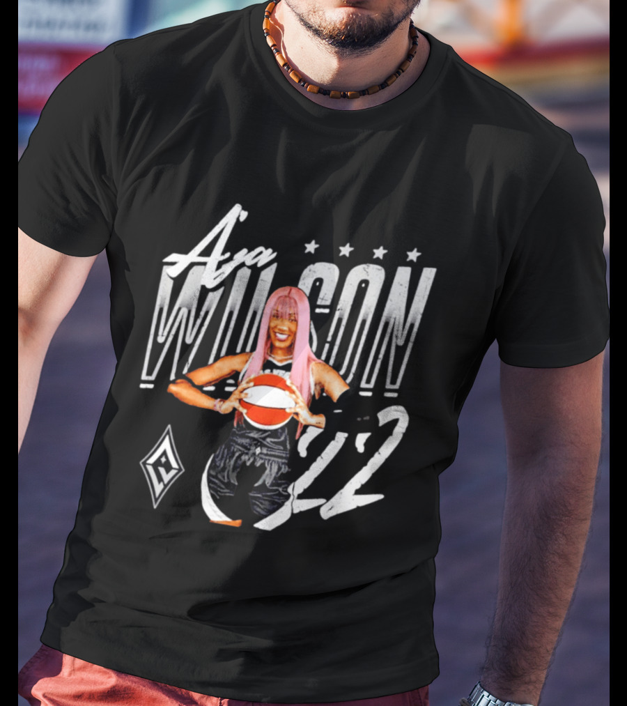 A'ja Wilson Las Vegas Aces Basketball 22 T-Shirt
