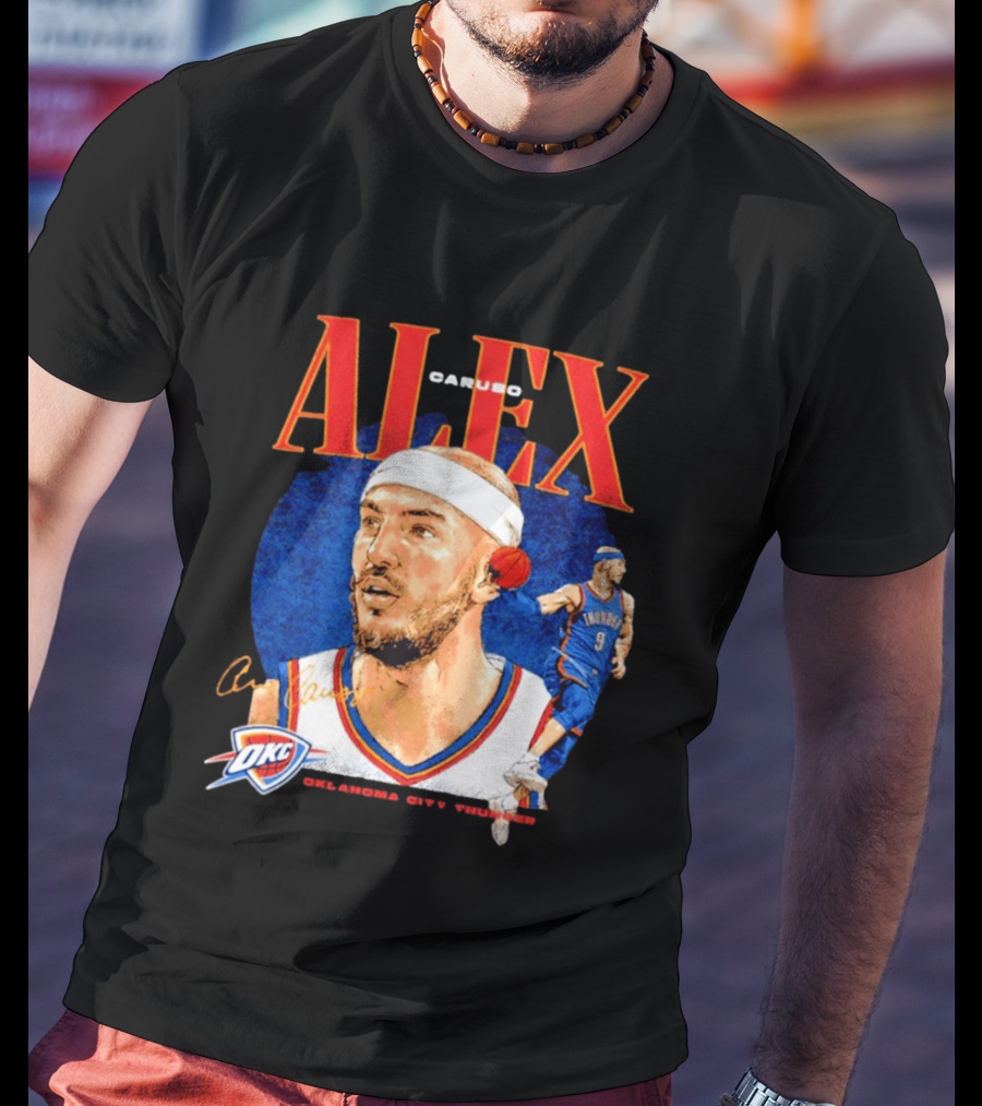 Alex Caruso OKC Thunder Oklahoma City Basketball Player T-Shirt