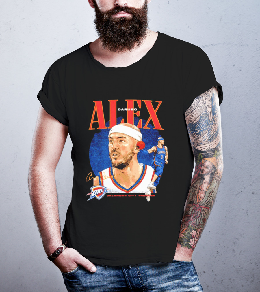 Alex Caruso OKC Thunder Oklahoma City Basketball Player T-Shirt