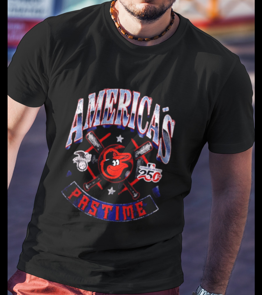 Baltimore Orioles Celebrating America's Pastime 25th Anniversary Americana T-Shirt