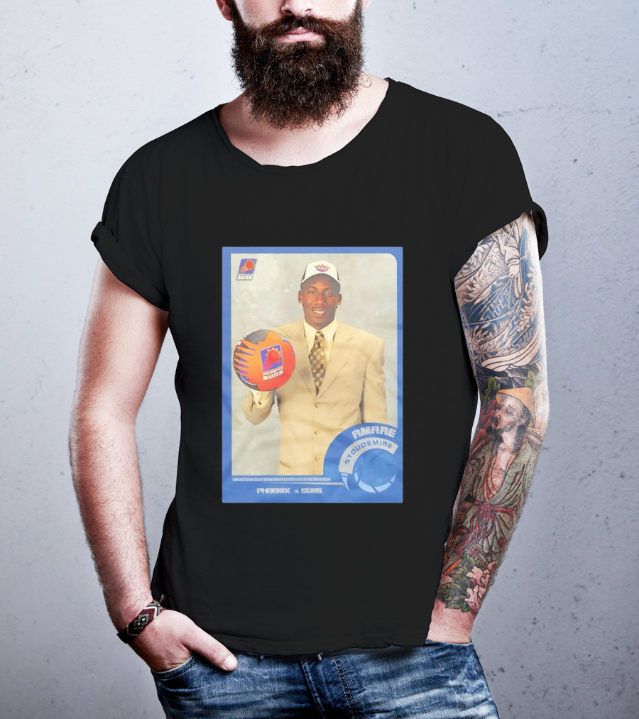 Amar'e Stoudemire Phoenix Suns Basketball Card 2002 Rookie NBA Trading Collectible T-Shirt