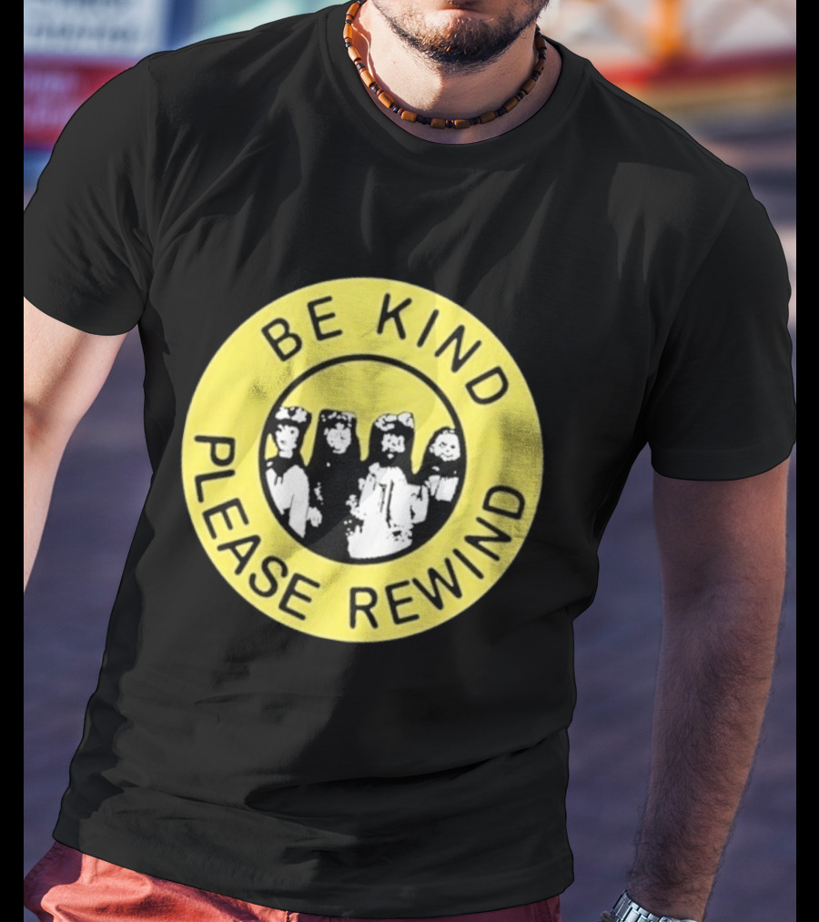 Be Kind Please Rewind Puppet Combo Yellow Circle T-Shirt