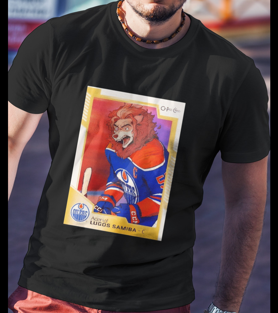 O Pee Chee Aceria Lugos Samiba C Edmonton Oilers T-Shirt