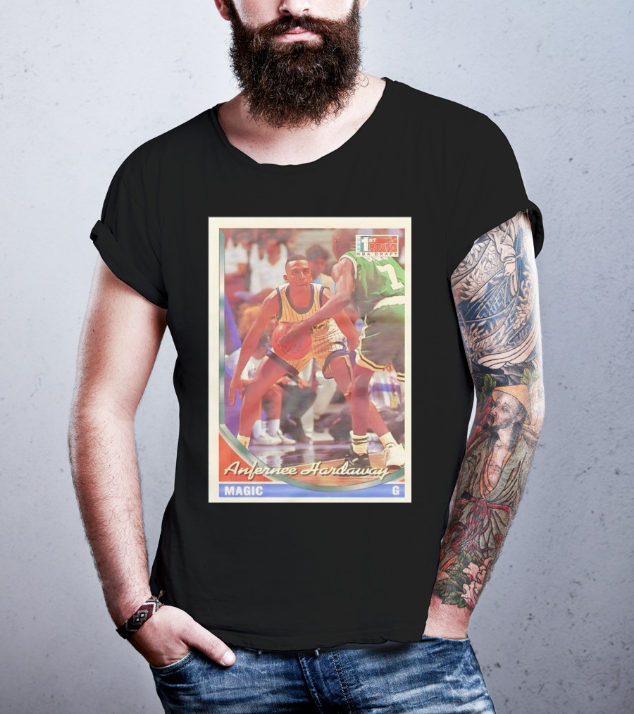 Anfernee Hardaway Magic G First Round NBA Draft 1993 Basketball Card T-Shirt
