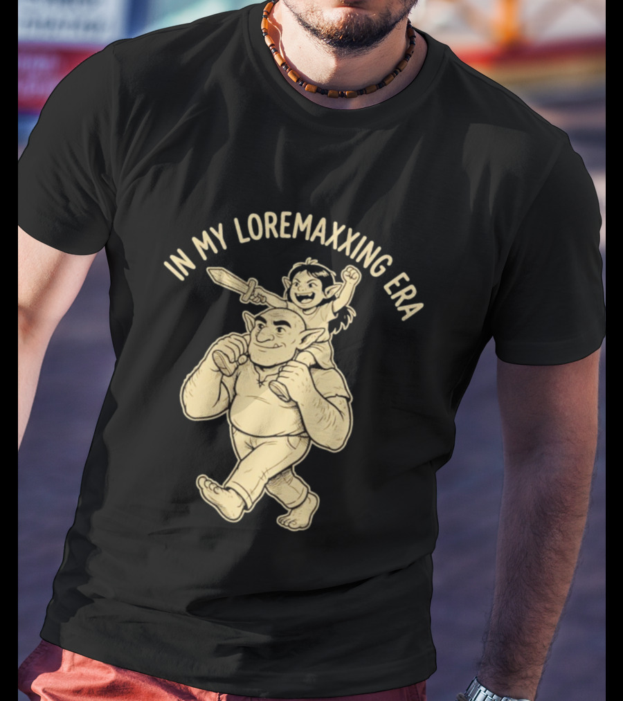 In My Loremaxxing Era Dad Shrek Ogre And Child Adventure T-Shirt
