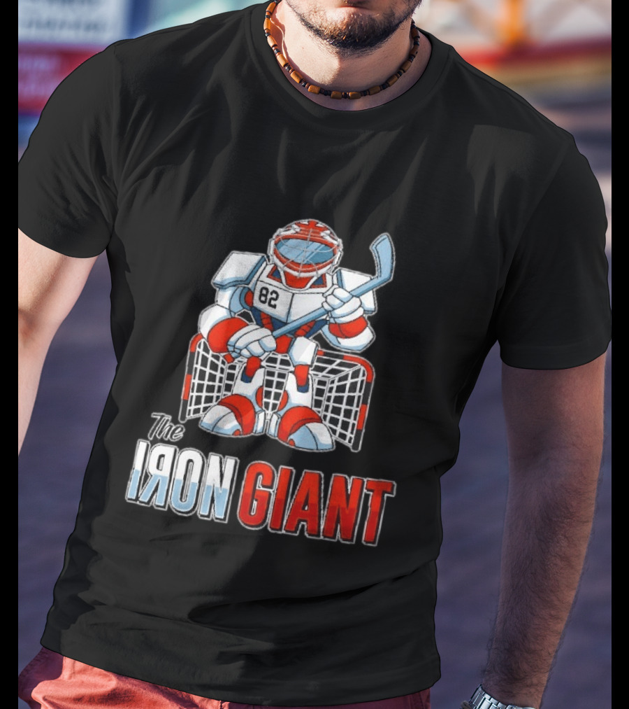 The Iron Giant Hockey Goalie Robot 82 T-Shirt