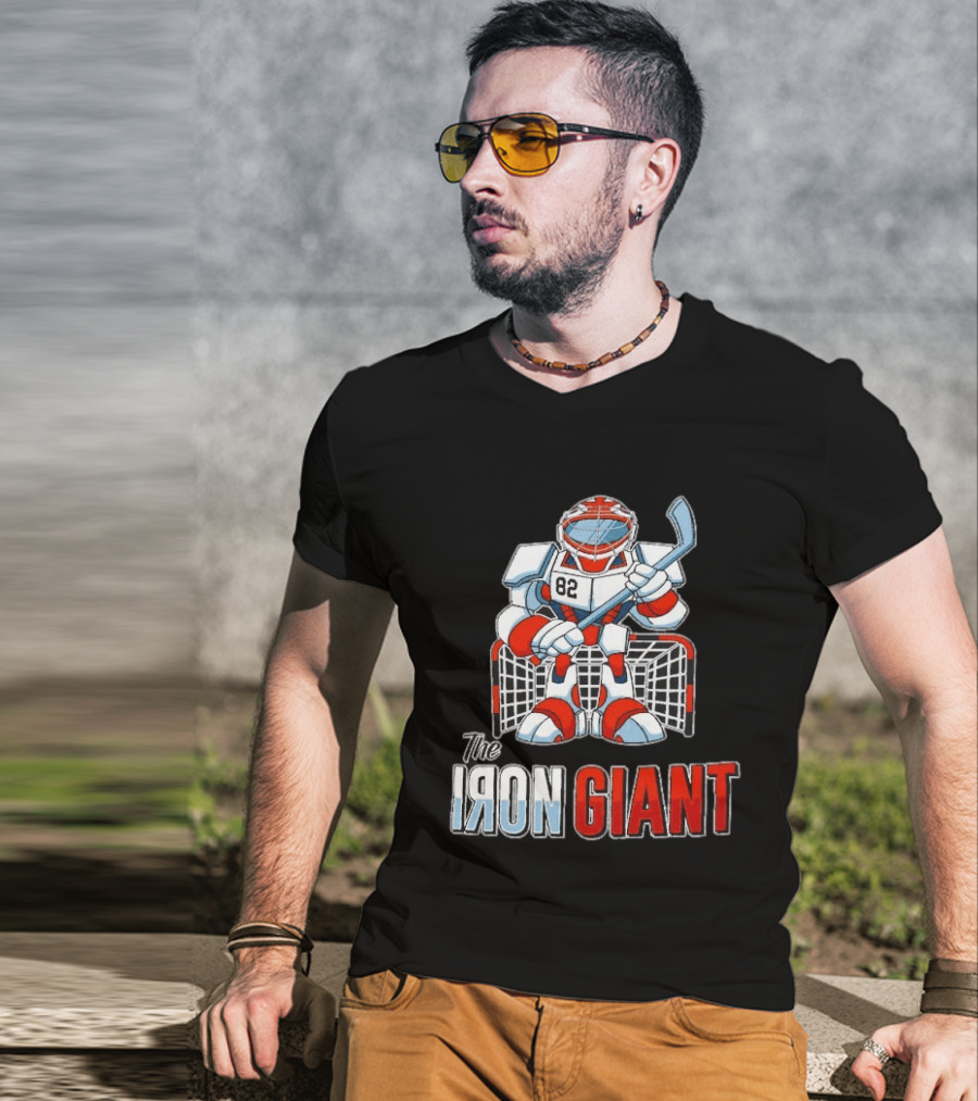 The Iron Giant Hockey Goalie Robot 82 T-Shirt